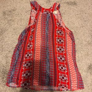 red white and blue tank top